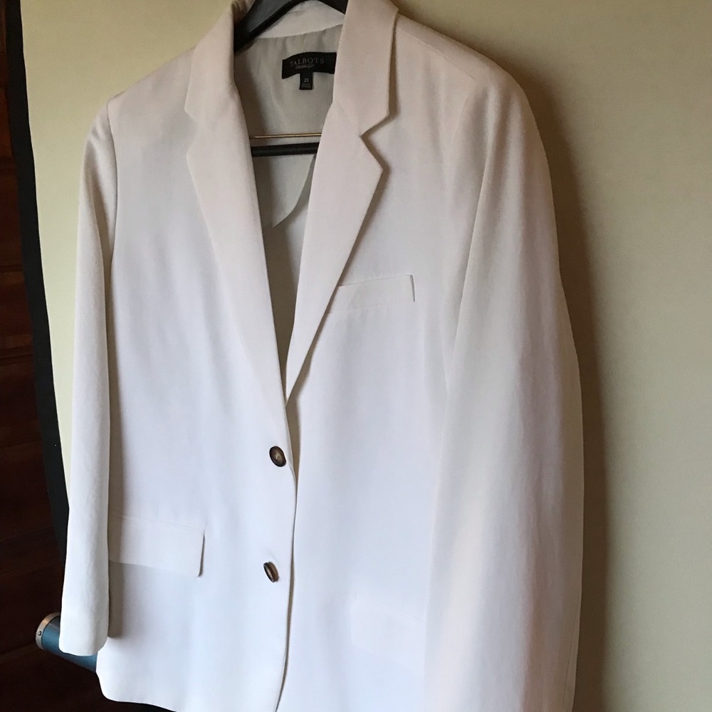 Misses 20 White Talbots Blazer